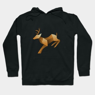 geometric deer Hoodie
